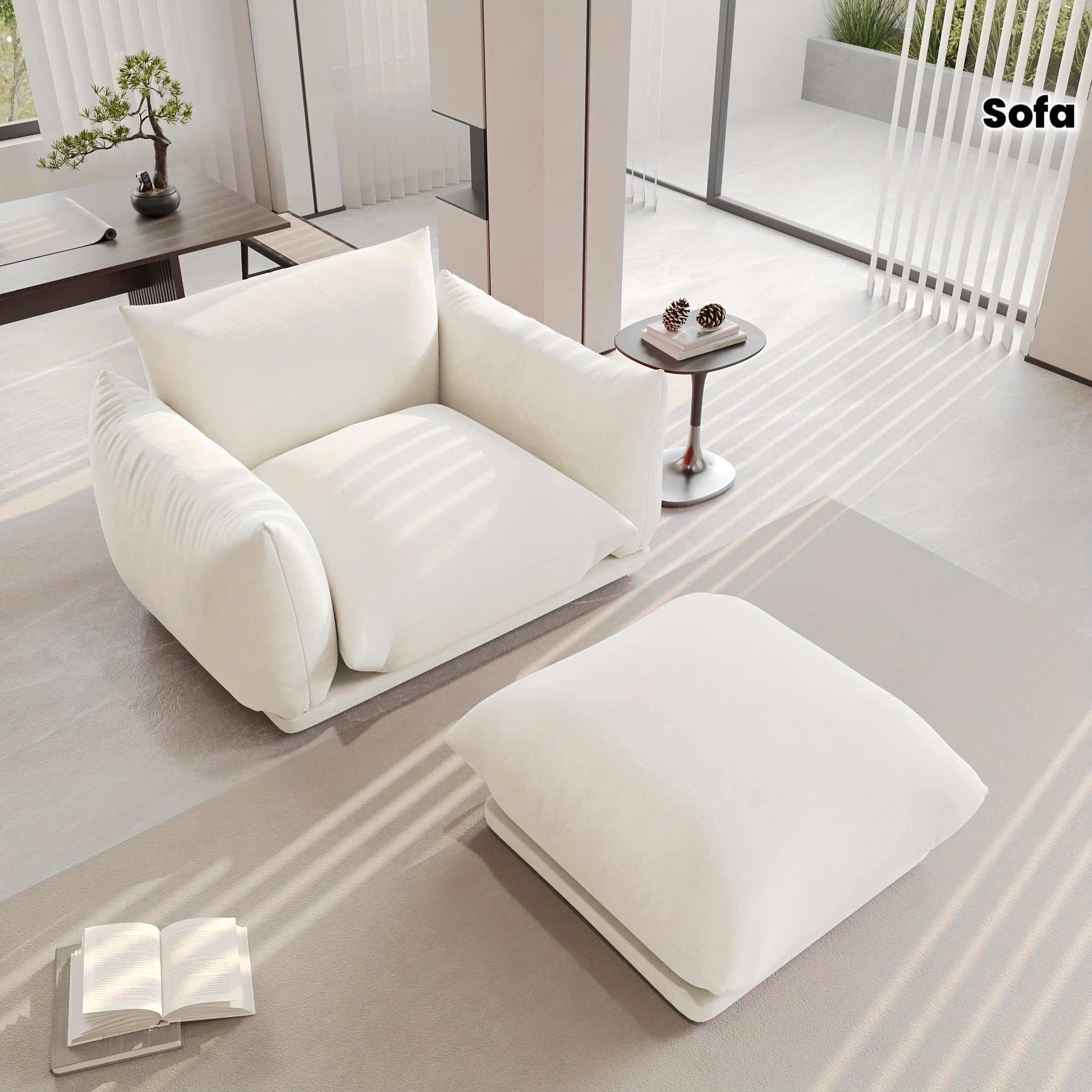 Modern Chenille Sofa Chair Modern Chenille Single Sofa Chair, 50.39\