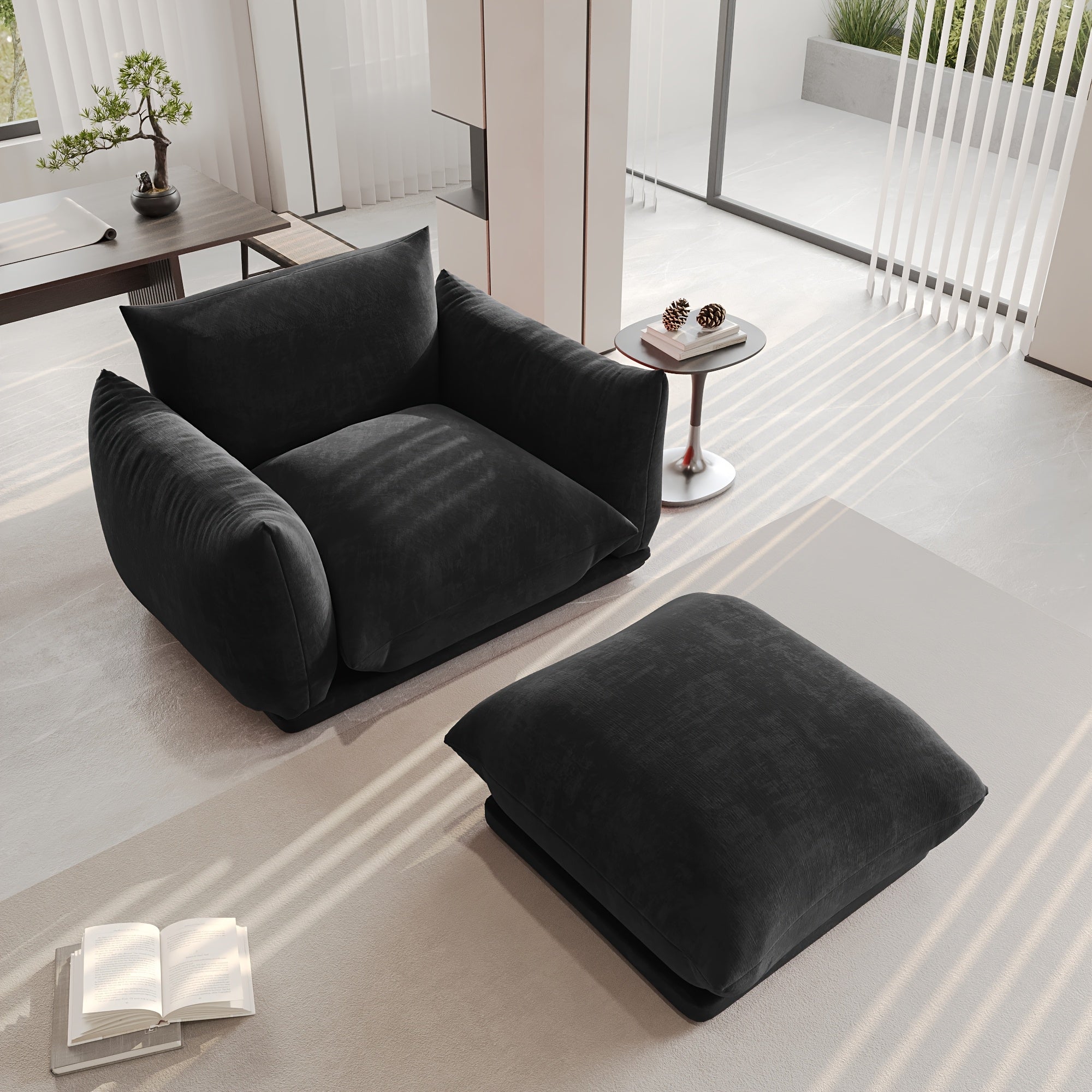 Modern Chenille Sofa Chair Modern Chenille Single Sofa Chair, 50.39\