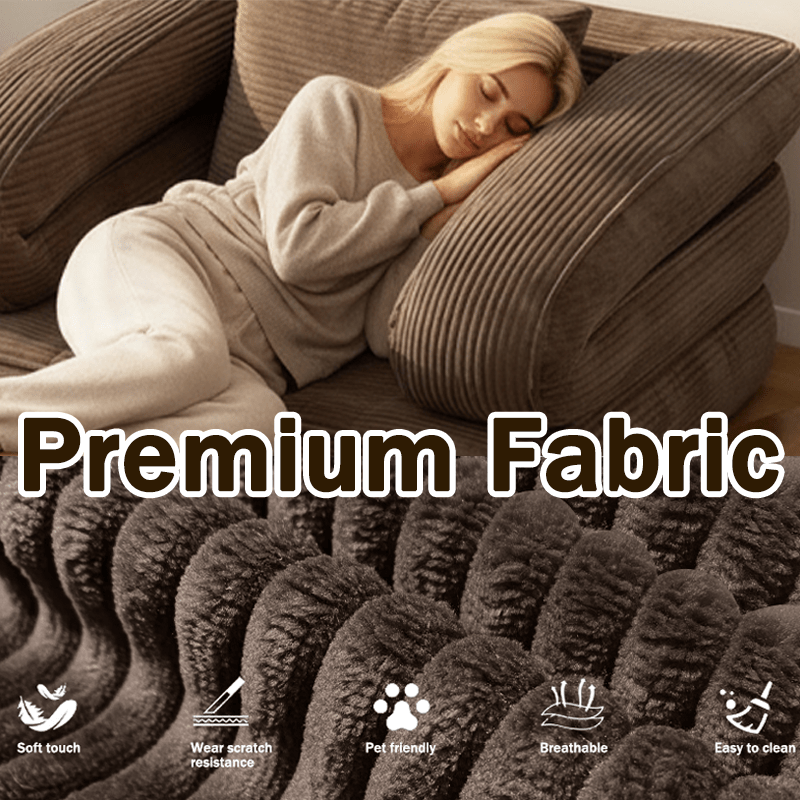 Black Fridays Items, Local Warehouse, Folding Sofa Bed, 1-Person Chair Bed with Backrest and Pillow, Space-Saving Single Bed for Living Room, Bedroom, Apartment, Gray and Orange, Bean Bag Chair, Living Room Furniture, Boneless Couch for Living Room,