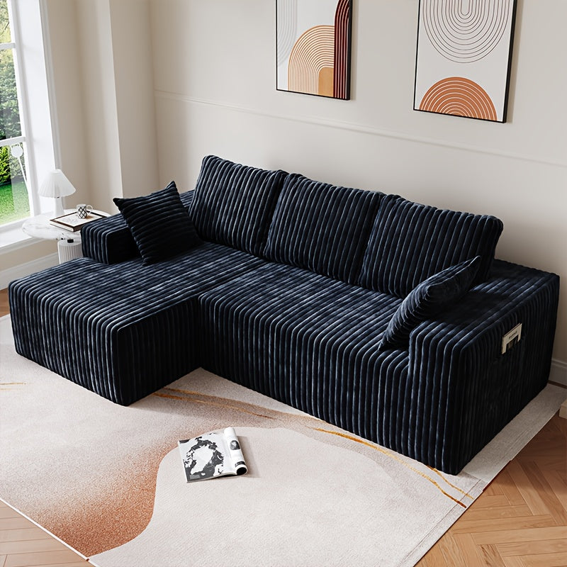 Modern Compression Sofa | Bean Bag Sofa, Integrated Combinable and Placeable, Multi-person Teddy Velvet Cushion, Suitable for Study Leisure Reading, Office Nap, Various Room Types, Polyester Memory Foam