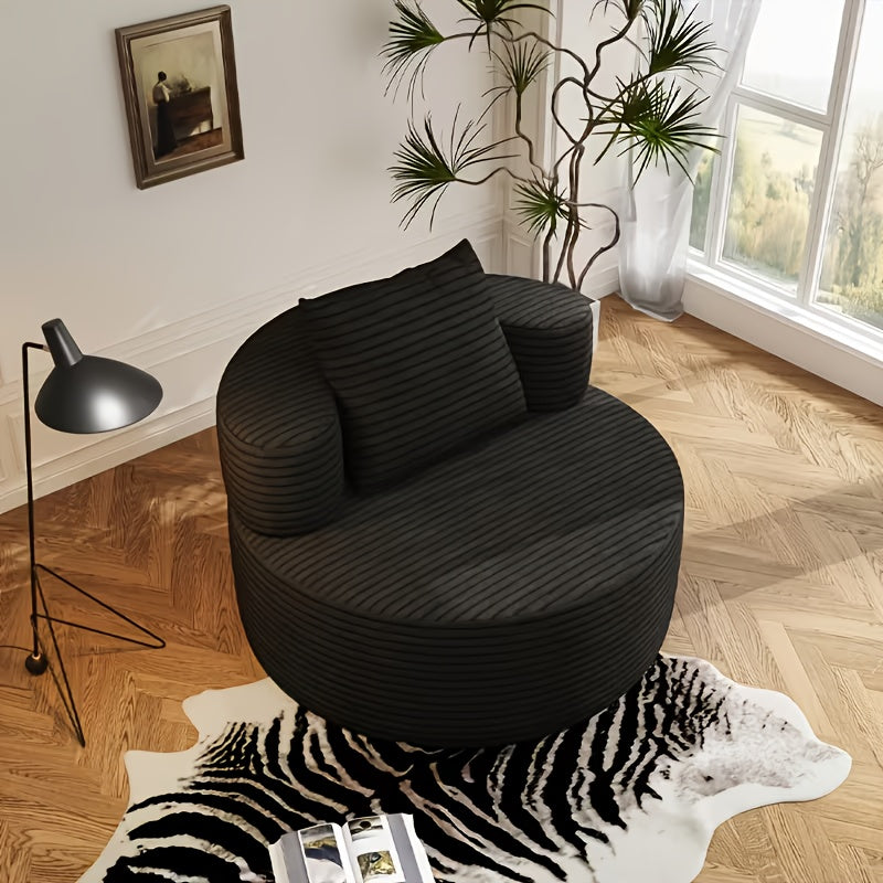 Single-person Lazy Sofa, Casual Single-person Sofa, Lightweight And Non-assembly Design, Suitable for Living Room, Bedroom And Office, Reading Nook Chair, Compact Seating Solution, Ottoman Chair, Compact Couch, Modern Accent Chair, No Assembly