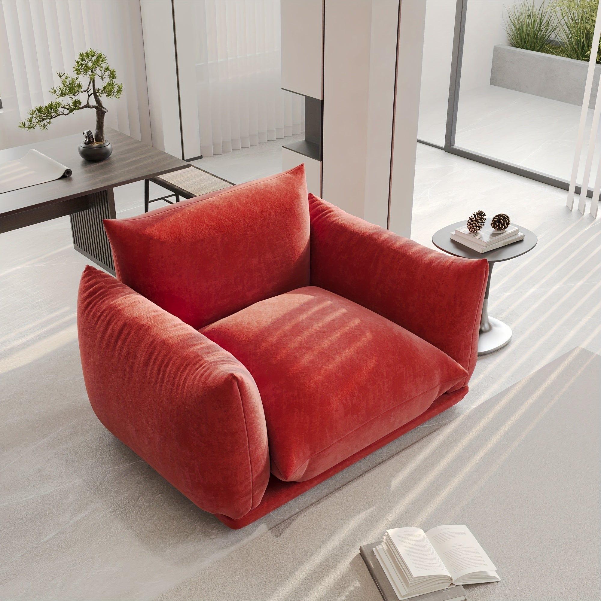 Modern Chenille Sofa Chair Modern Chenille Single Sofa Chair, 50.39\