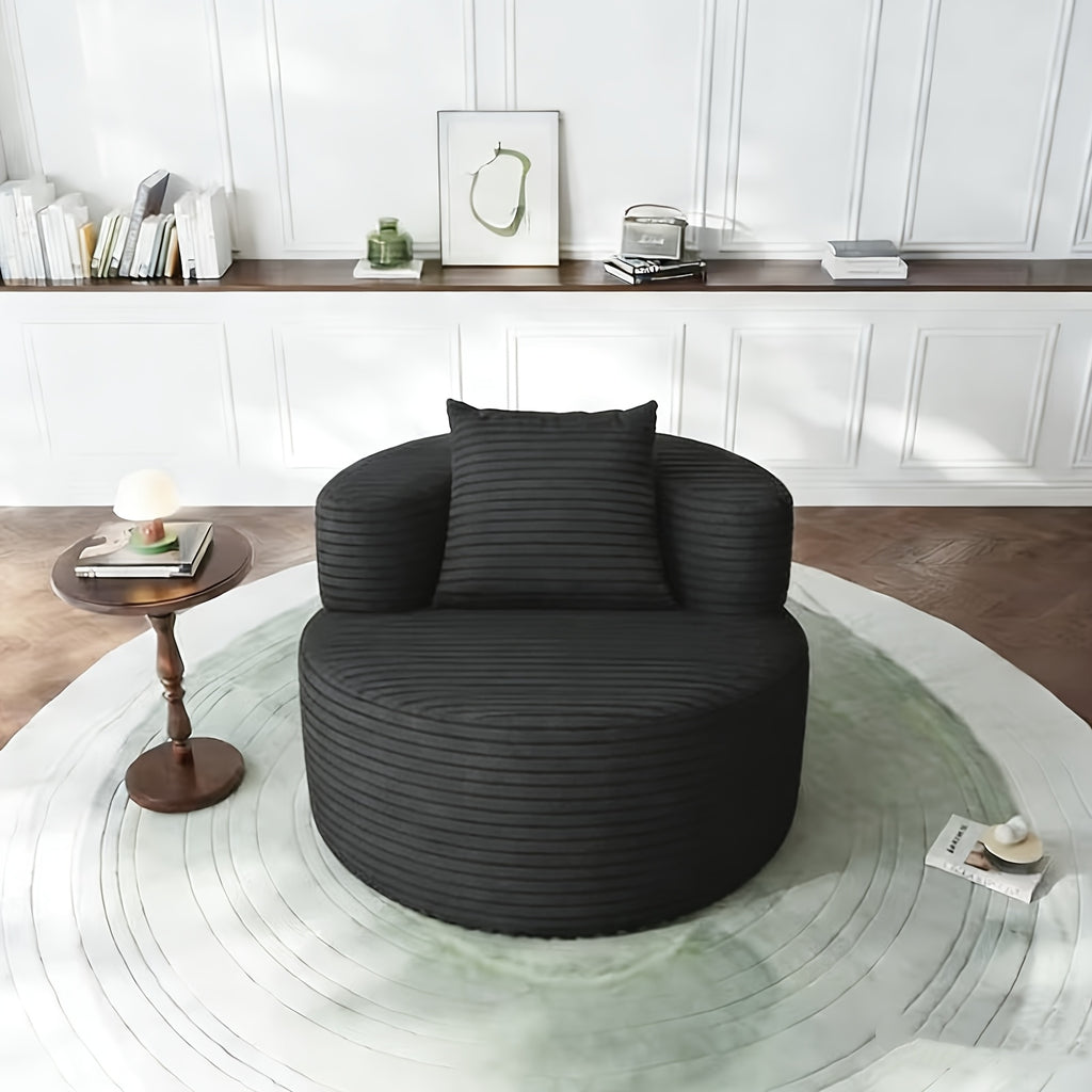 Single-person Lazy Sofa, Casual Single-person Sofa, Lightweight And Non-assembly Design, Suitable for Living Room, Bedroom And Office, Reading Nook Chair, Compact Seating Solution, Ottoman Chair, Compact Couch, Modern Accent Chair, No Assembly