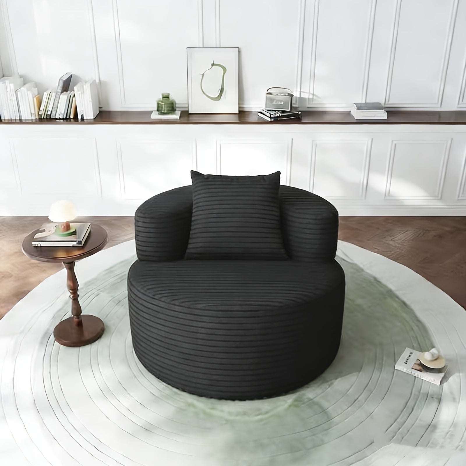 Single-person Lazy Sofa, Casual Single-person Sofa, Lightweight And Non-assembly Design, Suitable for Living Room, Bedroom And Office, Reading Nook Chair, Compact Seating Solution, Ottoman Chair, Compact Couch, Modern Accent Chair, No Assembly