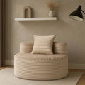 Single-person Lazy Sofa, Casual Single-person Sofa, Lightweight And Non-assembly Design, Suitable for Living Room, Bedroom And Office, Reading Nook Chair, Compact Seating Solution, Ottoman Chair, Compact Couch, Modern Accent Chair, No Assembly