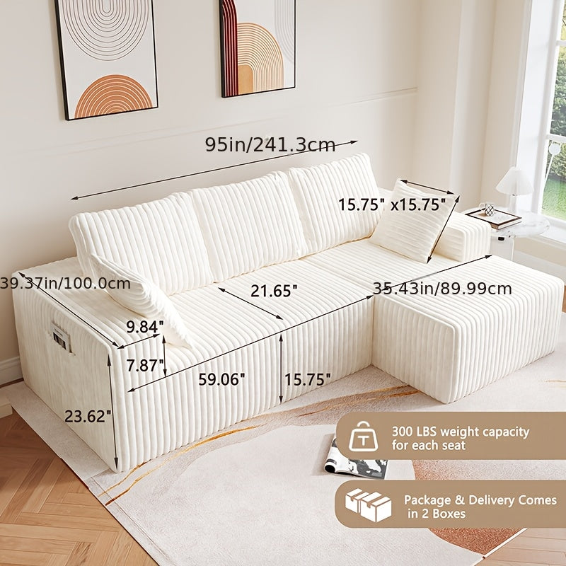 Modern Compression Sofa | Bean Bag Sofa, Integrated Combinable and Placeable, Multi-person Teddy Velvet Cushion, Suitable for Study Leisure Reading, Office Nap, Various Room Types, Polyester Memory Foam