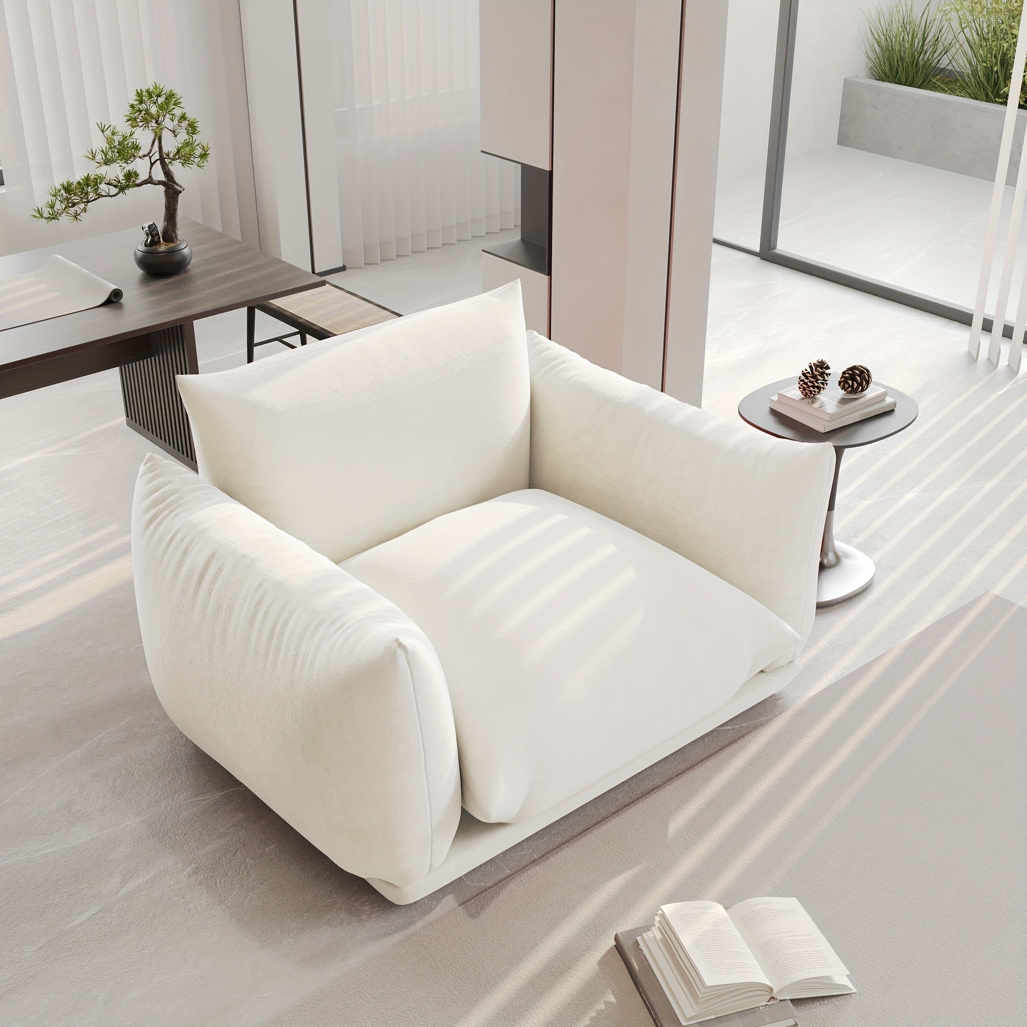 Modern Chenille Sofa Chair Modern Chenille Single Sofa Chair, 50.39\